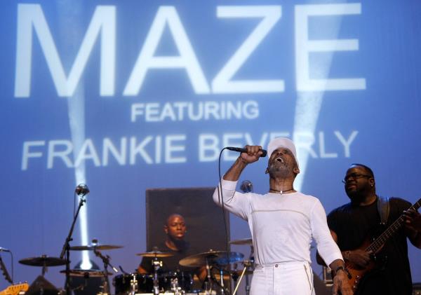 Frankie Beverly and the Maze perform at the Summer Soul Concert series at Newark Symphony Hall on July 12, 2009 in Newark, New Jersey.